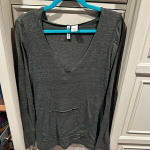 Full Tilt Long Sleeve Dark Green Shirt Large